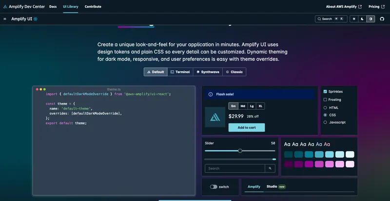 Amazon Web Services (AWS) homepage